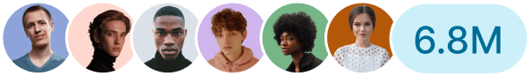 Faces of Newsletter subscribers.