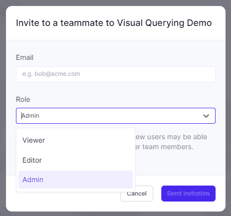 image of role-based invites