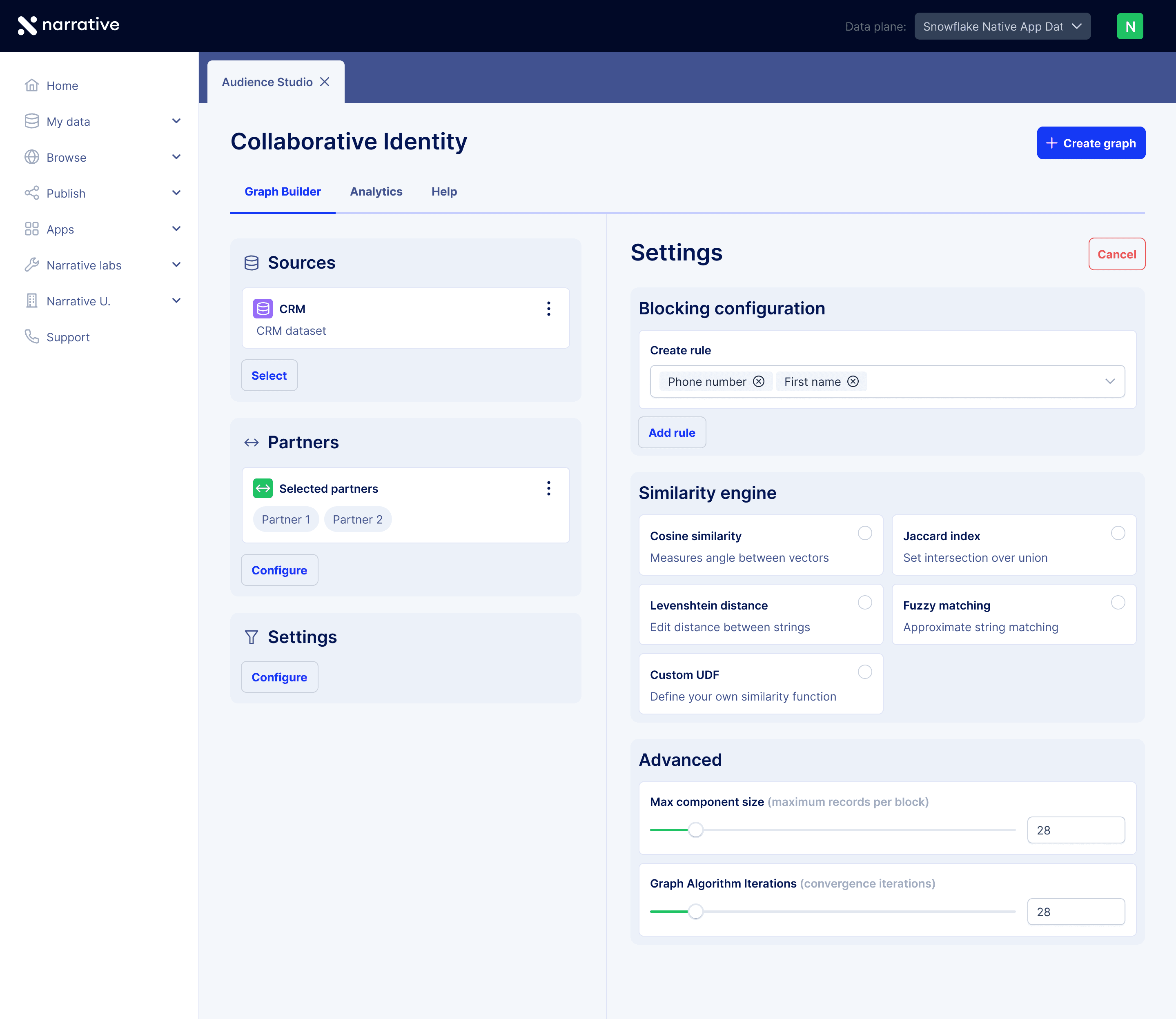 Screenshot of Composable Identity in Narrative