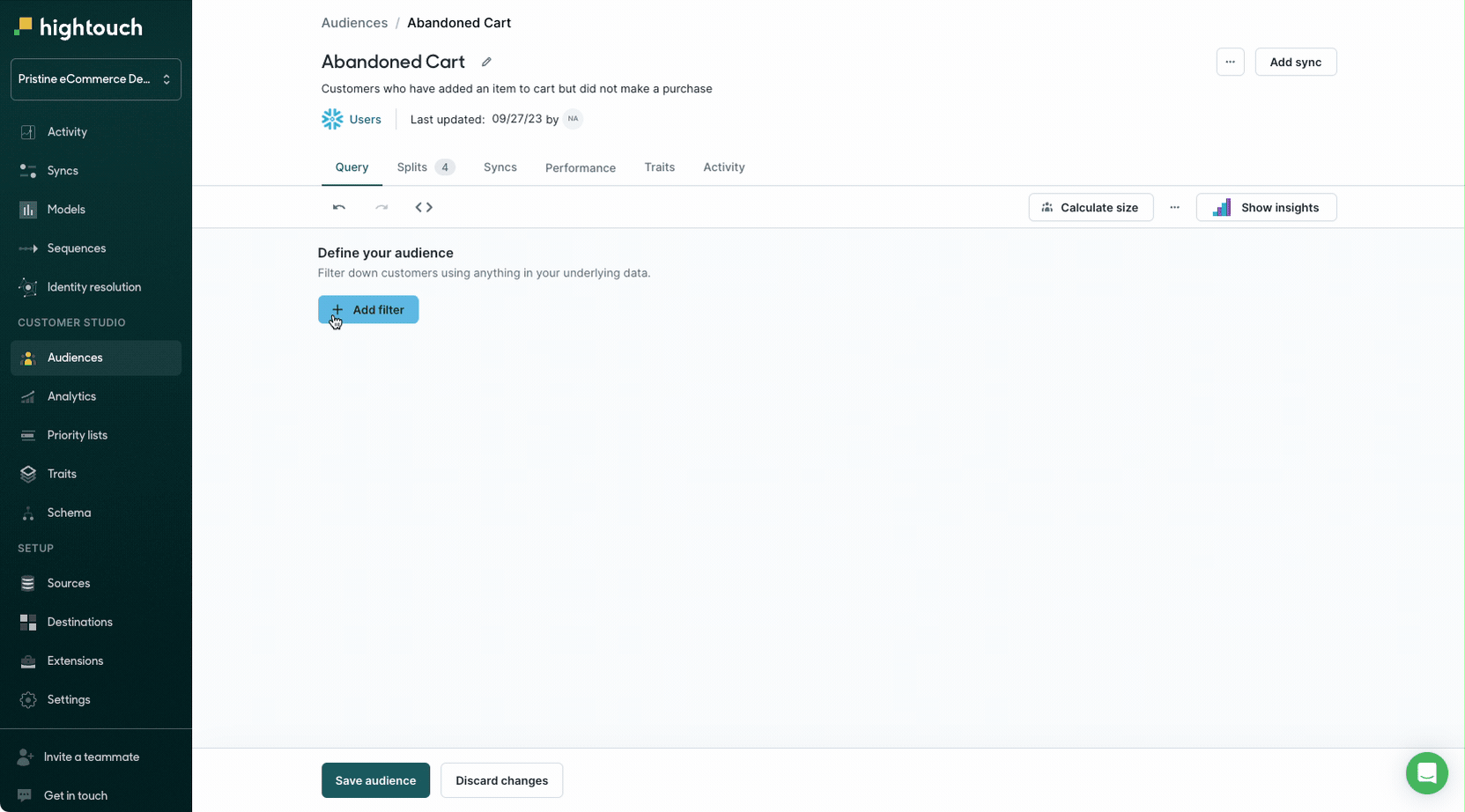 Customer Studio makes it easy to build an audience