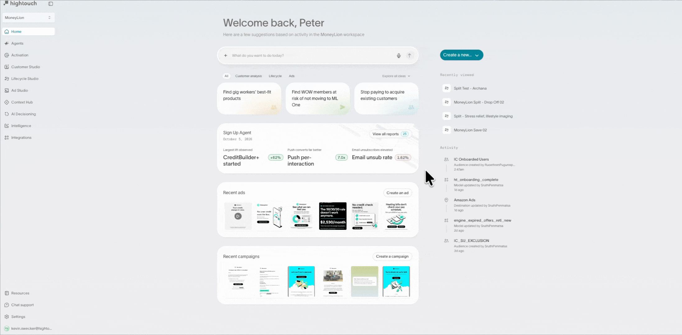 Campaign generation in Lifecycle Studio