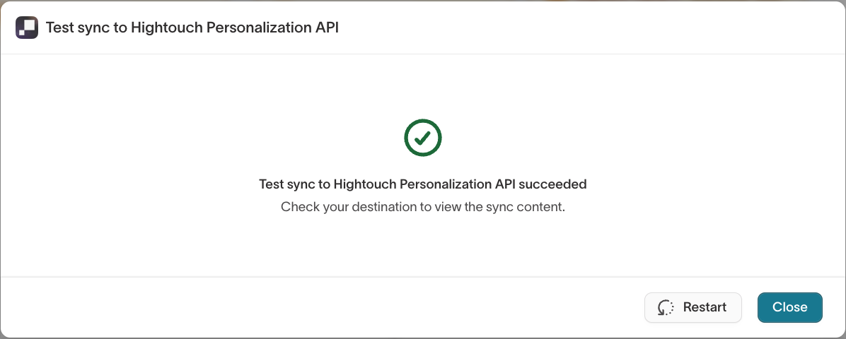 Test sync success