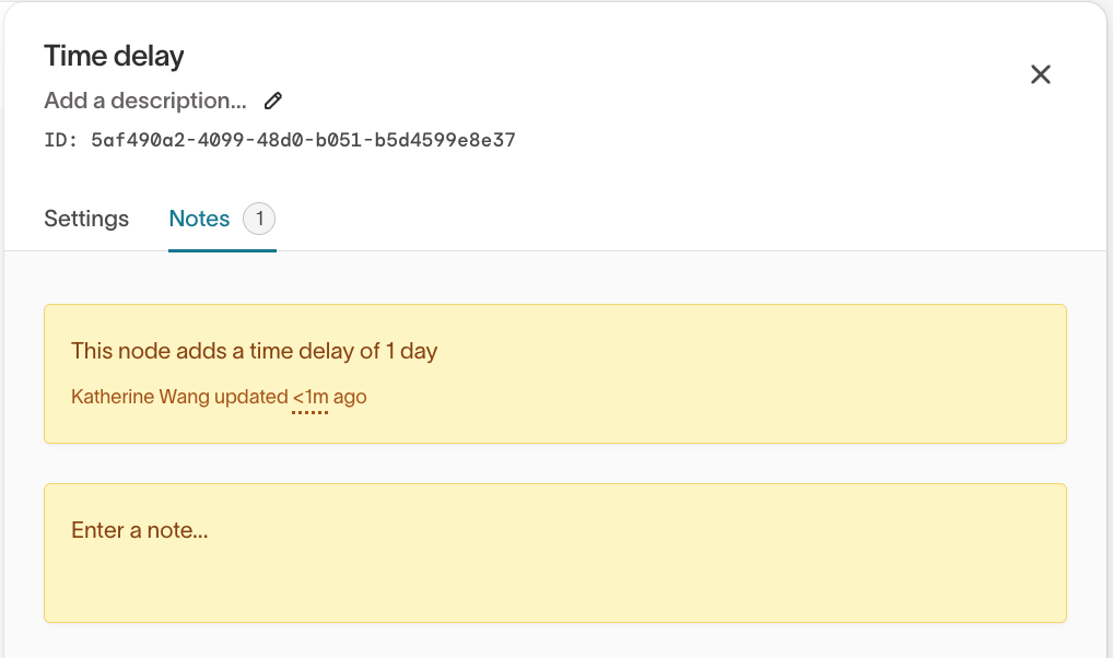 Journey notes drawer