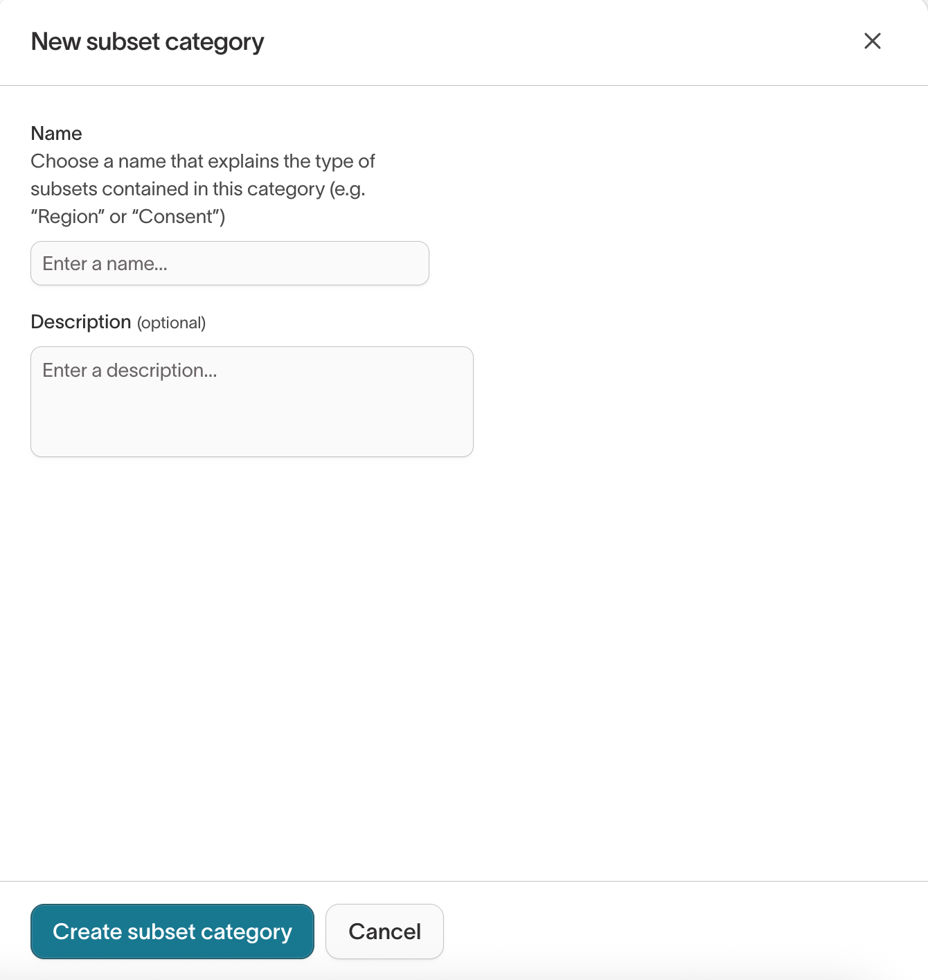 New subset category