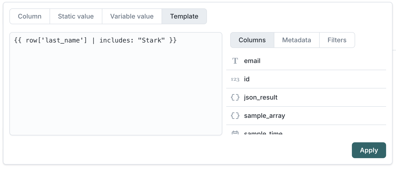 Template Mapping